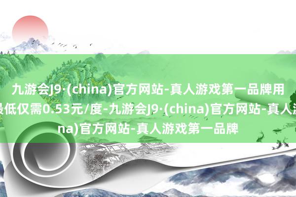 九游会J9·(china)官方网站-真人游戏第一品牌用户充电总价最低仅需0.53元/度-九游会J9·